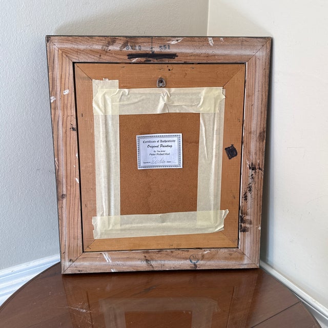 1960s Peter Keil Original Oil Painting on Canvas, Framed For Sale - Image 9 of 9