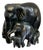 Mid-20th Century Brass Elephant Figure W/ Calves For Sale