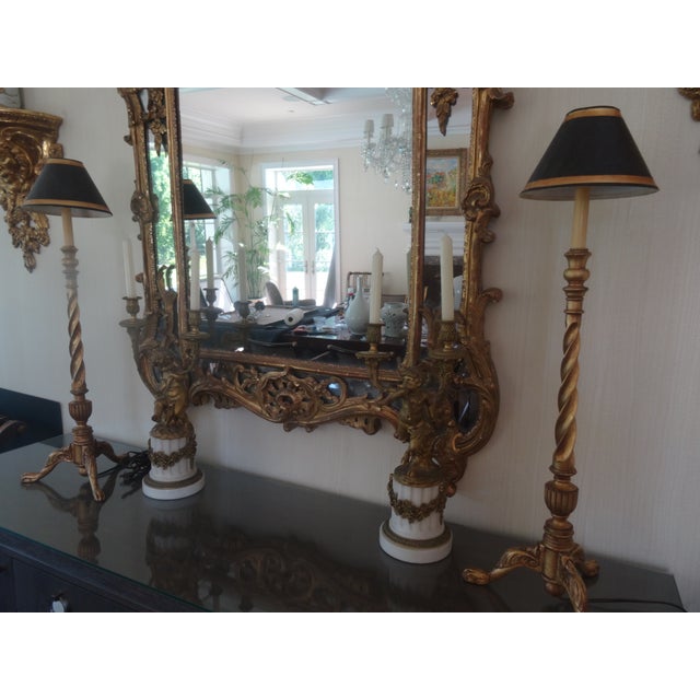 Late 20th Century Late 20th Century Buffet Lamps From Maitland-Smith - a Pair For Sale - Image 5 of 8