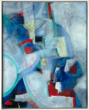 Moonlight Reveries, an Abstract Painting, Framed