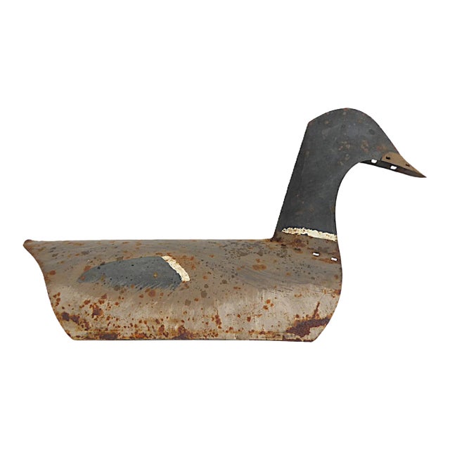 Vintage Metal Mallard Duck Decoy Late 1950s For Sale