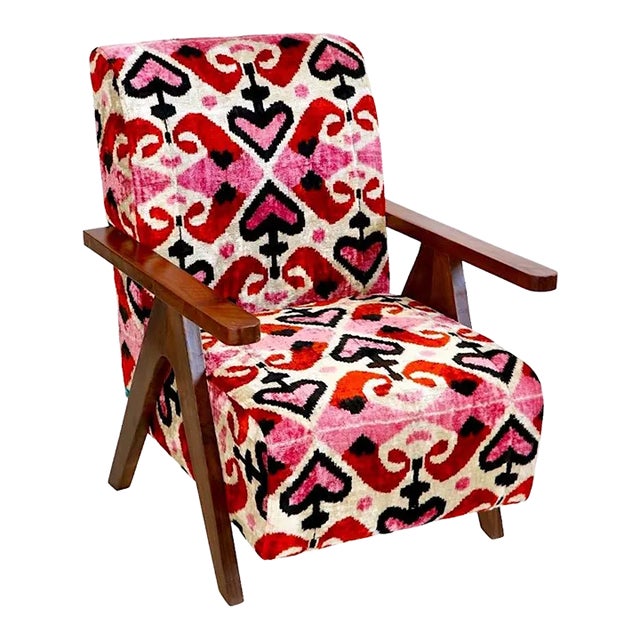 Habibi Ikat Reading Chair Chairish