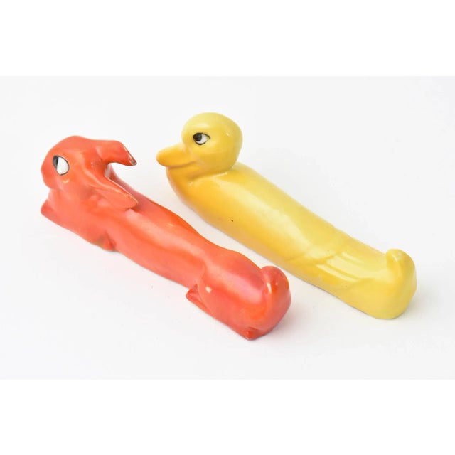 20th Century Art Deco Duck and Bunny Rabbit Knife Rests - Set of 7 For Sale In Miami - Image 6 of 11