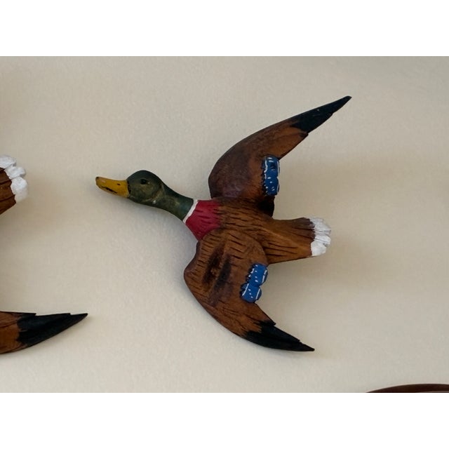 1940s Hand Painted Birds in Flight For Sale - Image 5 of 7