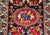 Vintage Persian Bakhtiari Wide Runner, Handwoven Wool, Floral Bouquet Design, Navy & Red, 4x13 For Sale - Image 15 of 17