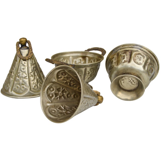 Antique Moroccan Lidded Bowls- Set of 2 For Sale - Image 4 of 5