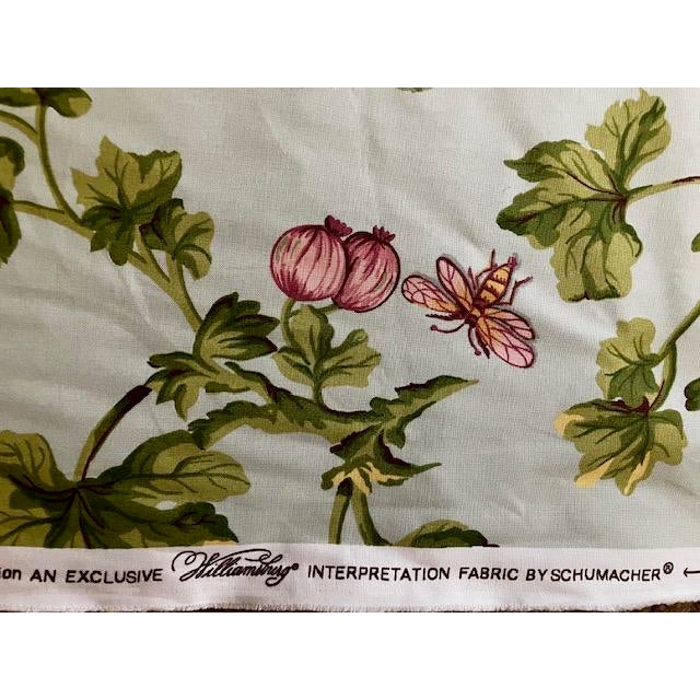 Textile Vintage Botanical Fabric by the Yard : Williamsburg Interpretation by Schumacher Fabrics For Sale - Image 7 of 8
