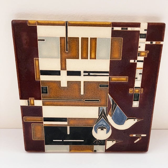 Mid-century modern meets Motawi mastery in these tiles based on the work of celebrated wildlife artist Charley Harper...