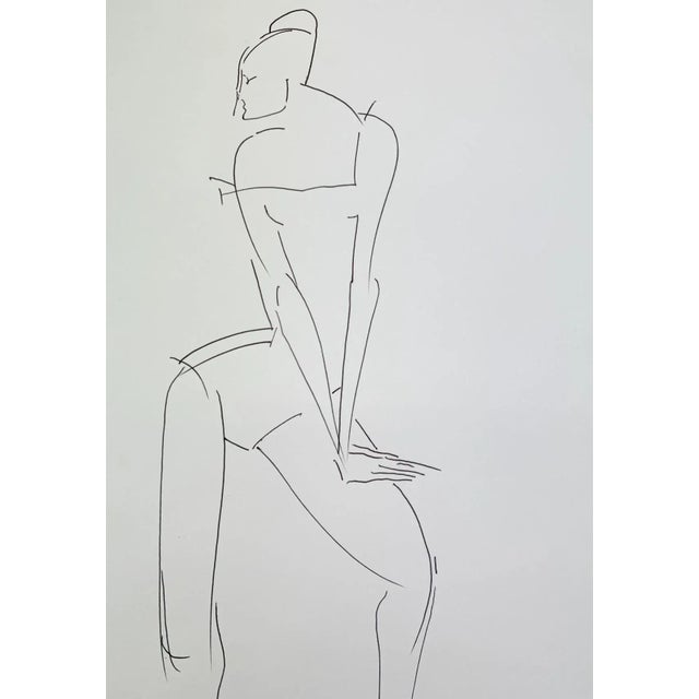 Catherine Zygadlewicz, Standing Girl, Drawing on Paper, 2019 For Sale - Image 6 of 8