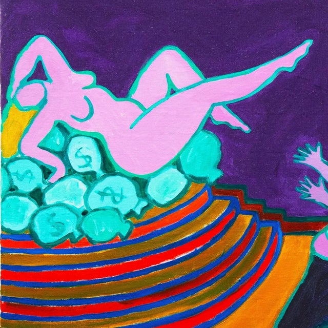 Contemporary 'Temptation' by Dan May, Portland Art Museum, Albright-Knox Art Gallery, Salem, Oregon For Sale - Image 3 of 10