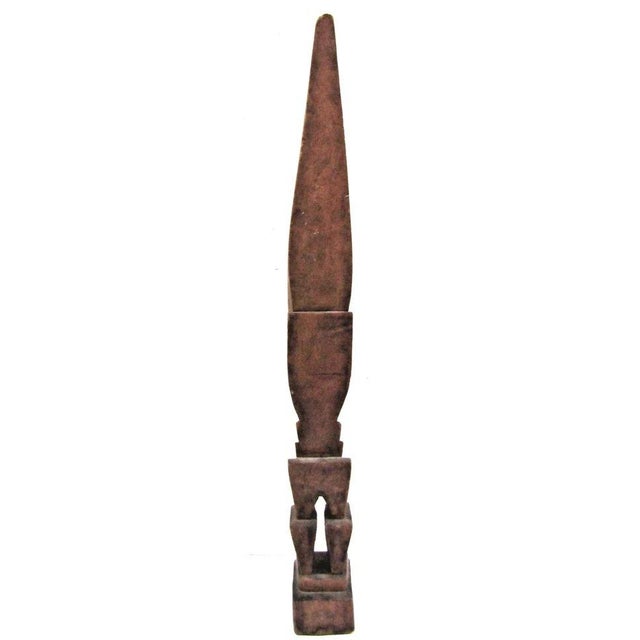Antique West African Voodou Folk Art Hand-Carved Wooden Papa Legba Sculpture For Sale - Image 4 of 15