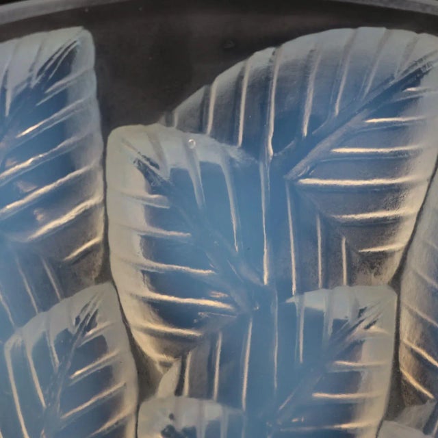 Rene Lalique Opalescent Glass Moissac Vase For Sale - Image 9 of 12