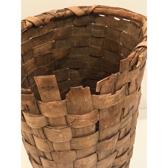 Monumental Woven Antique Basket For Sale - Image 10 of 15