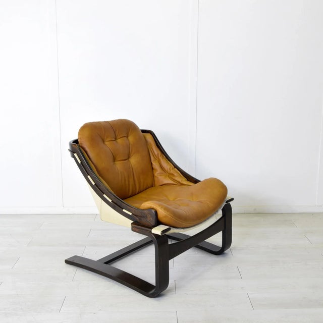 Wood Vintage Krona Lounge Chair by Ake Fribytter for Nelo, 1970s For Sale - Image 7 of 12