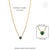 Green 1.29ct Emerald Heart Necklace With Diamonds Inspired by Mid Century in 14k Gold For Sale - Image 8 of 13