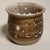 Late 20th Century Handmade Mid Century Modern Rustic Studio Vessel Candle Holder With Circle Cutouts For Sale - Image 11 of 12