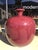 Jaru Jaru Vintage Large Berry Color Ceramic Vase For Sale - Image 4 of 8