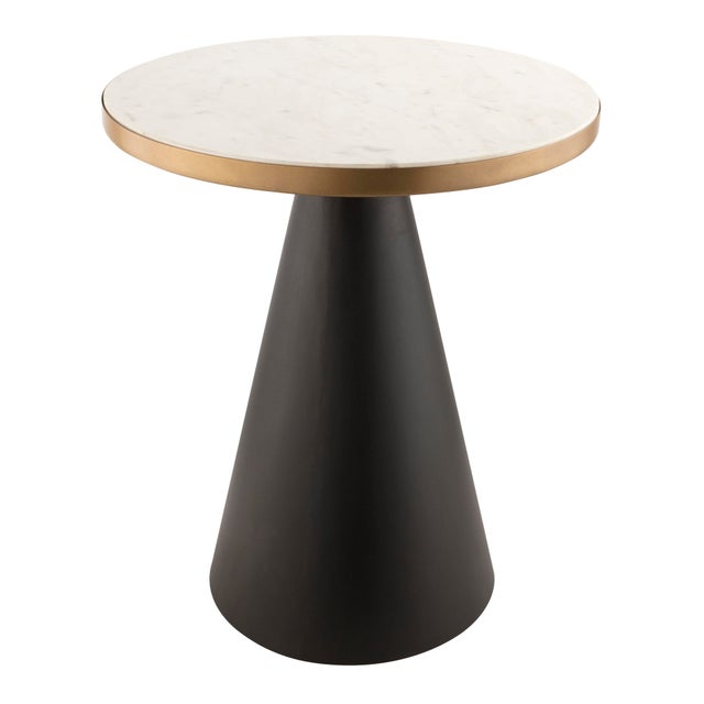 Richard Marble Side Table For Sale In Los Angeles - Image 6 of 6