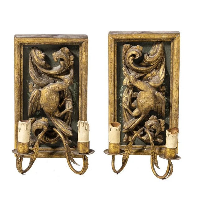 Italian Sconces, 18th Century, Set of 2 For Sale - Image 4 of 5