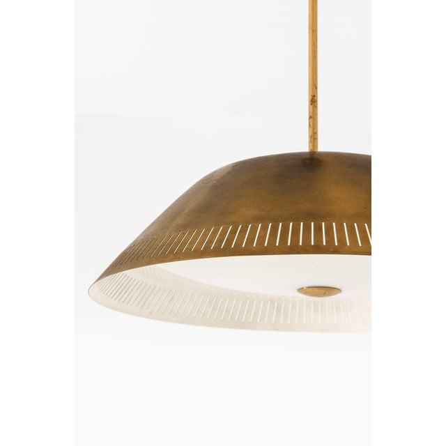 Model 61 Pendant Lamp in Brass, Glass and Plastic by Lisa Johansson-Pape, 1950s For Sale - Image 3 of 13