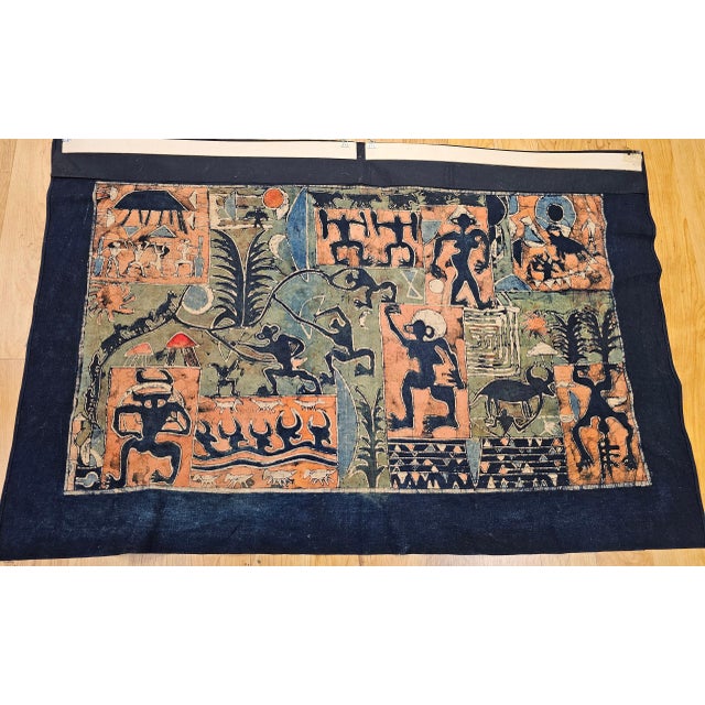18th Century 18th Century Batik Fabric Painting For Sale - Image 5 of 11