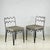 Wood Pair of Outdoor Dark Bronze 'Méandre' Chairs in Stone Grey by Design Frères For Sale - Image 7 of 10