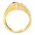 Contemporary 14KT Yellow Gold Men's Round Cut Diamond Ring (1 cttw, H-I Color, SI2-I1 Clarity) For Sale - Image 3 of 7
