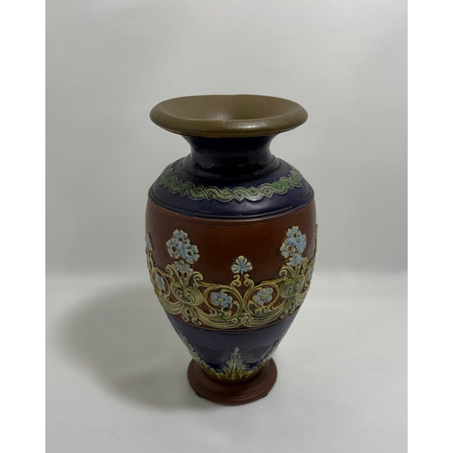 Antique Doulton Lambeth Stoneware Vase – England, Late 19th Century For Sale - Image 10 of 10