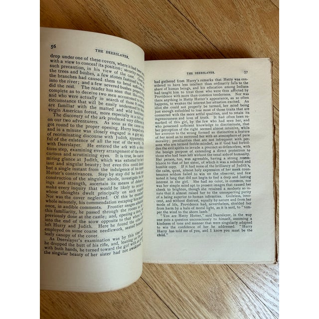 Antique Green Gold Decorative Book Set of 25 James Fenimore Cooper For Sale - Image 16 of 17