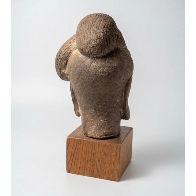 Religious Terracotta Burmese Bodhisattva Head (1600-1700’s) For Sale - Image 3 of 6