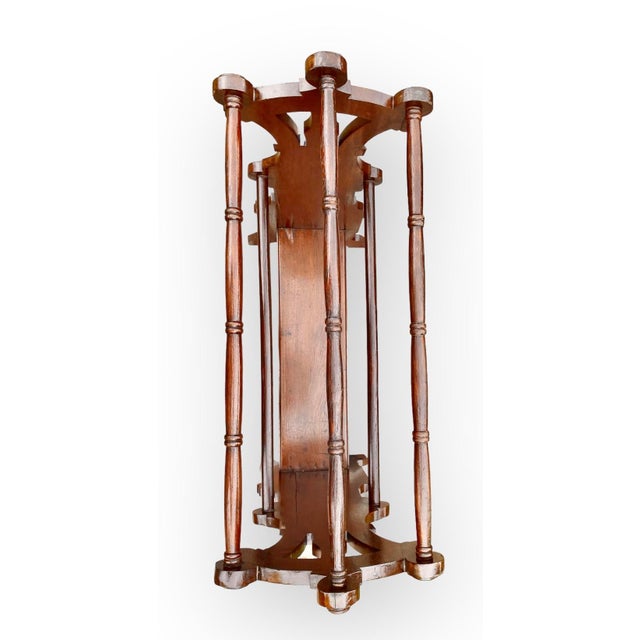 Antique Eastlake Carved Walnut Quilt Rack For Sale - Image 4 of 10