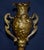Antique French Rococo Metal Urn Vase Marble Base Mantle Garniture 19th C For Sale In Philadelphia - Image 6 of 17