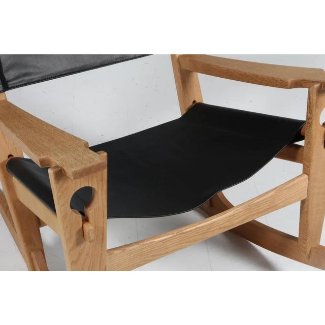 1970s Rocking Lounge Chair attributed to Hans J. Wegner for Getama, 1970s For Sale - Image 5 of 9