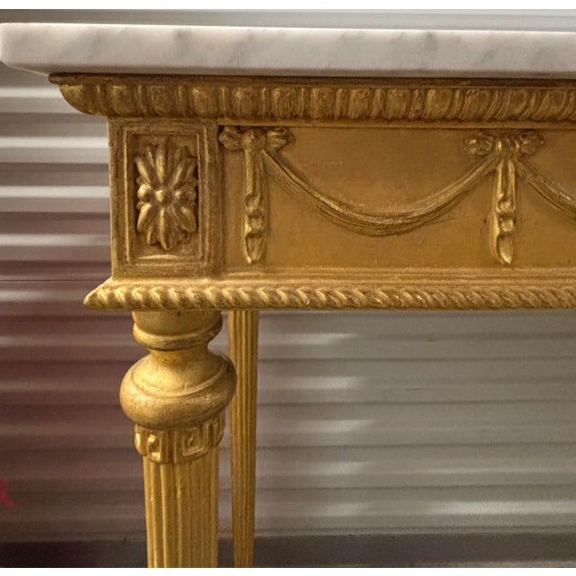 Adam Console Table with Gilt Finish by English Georgian For Sale - Image 9 of 10