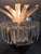 Mid-Century Modern 1970s 8 Tier Lucite Peacock Wedding Cake Chandelier Mid Century Modern Regency Brass For Sale - Image 3 of 5