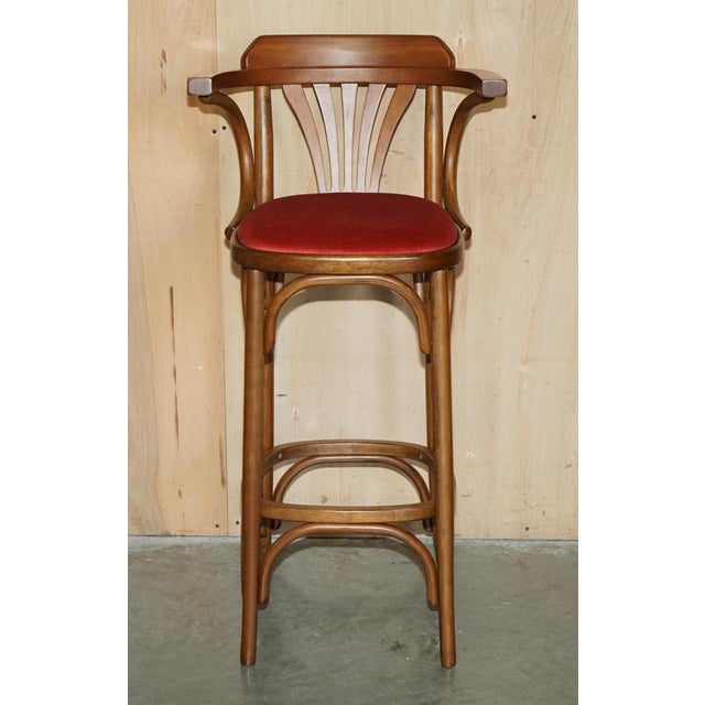 Bar Stools in Bentwood, Set of 5 For Sale - Image 3 of 18