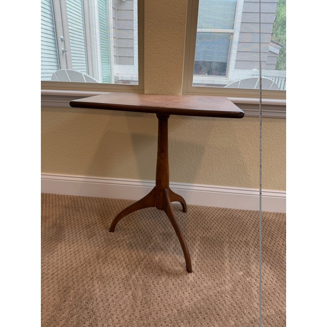 Vintage Shaker Candle Stand Table For Sale - Image 9 of 11