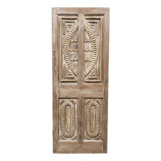Midcentury Carved Entry Doors for Interior or Exterior Use 80x30 For Sale