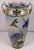 Ceramic Antique Japanese Hand-Painted Porcelain Vase With Birds & Iris Flowers, Jeweled Gilt Decoration For Sale - Image 7 of 14