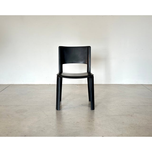 Leather Chairs by Cidue, 1970s, Set of 4 For Sale - Image 10 of 17