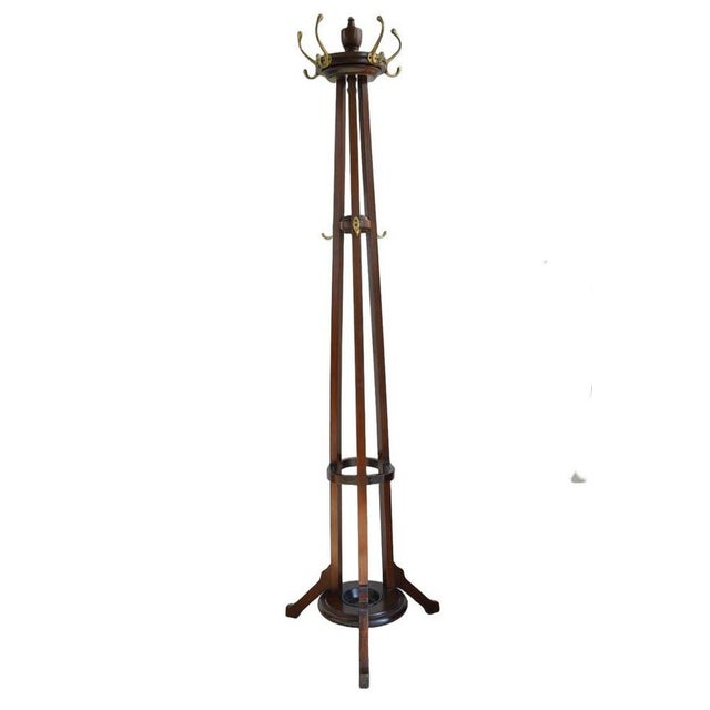 Antique English Arts and Crafts Hall Coat Stand, 1890 For Sale - Image 16 of 16