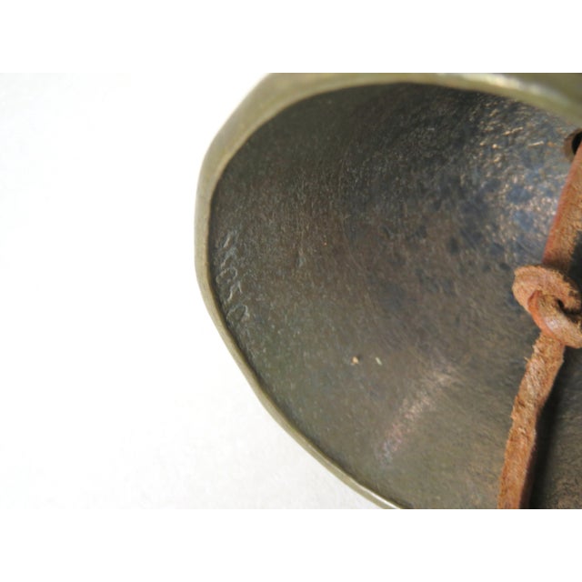 Bronze & Leather Door Bell, 1970s For Sale - Image 13 of 15