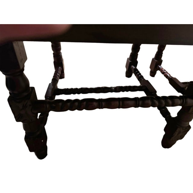 Pair of Antique Carved Mahogany Cane-Back Armchairs, C. 1890–1910 For Sale - Image 10 of 10