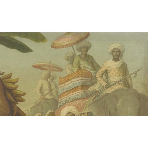 Leutemann, India Tiger Hunt Scene, 1890s-1910s, Chromolithograph For Sale - Image 4 of 9