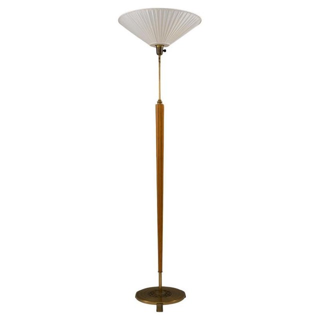Swedish Modern Uplight Floor Lamp, 1940s For Sale - Image 9 of 9