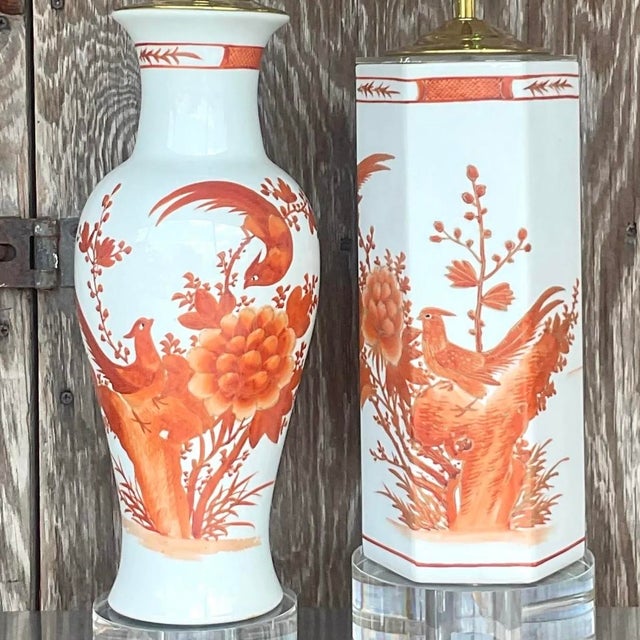 Vintage Regency Chinoiserie Lamps - Set of Two For Sale In West Palm - Image 6 of 12