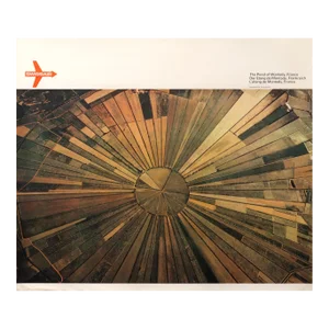 1971 Original Swissair Travel Poster, the Pond of Montany, France