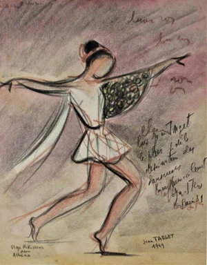 Jean Target, Olga Nikistens dans Athena, 1949