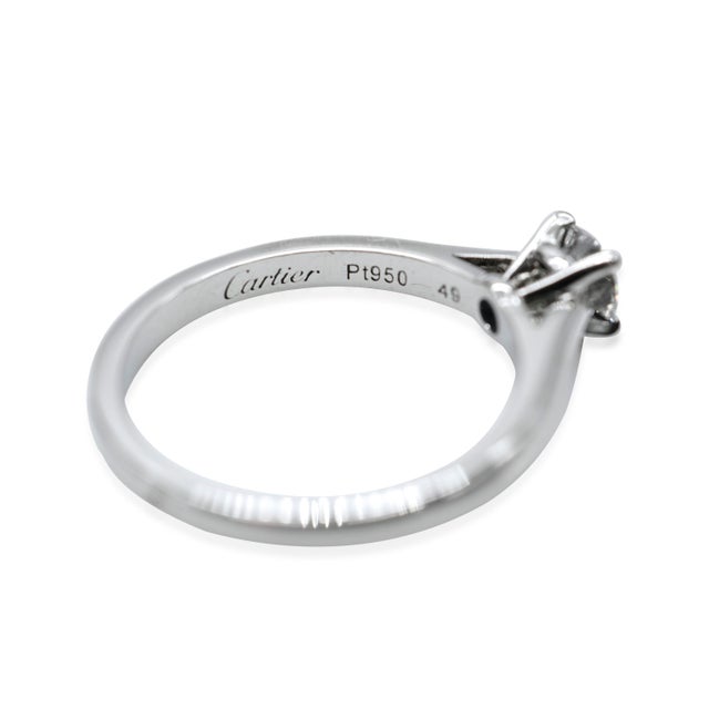 Cartier Solitaire 1895 Engagement Ring [Platinum] Size 4.75 | Chairish