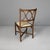 20th Century Italian Chair in Rattan and Floral Fabric, 1890s For Sale - Image 4 of 18